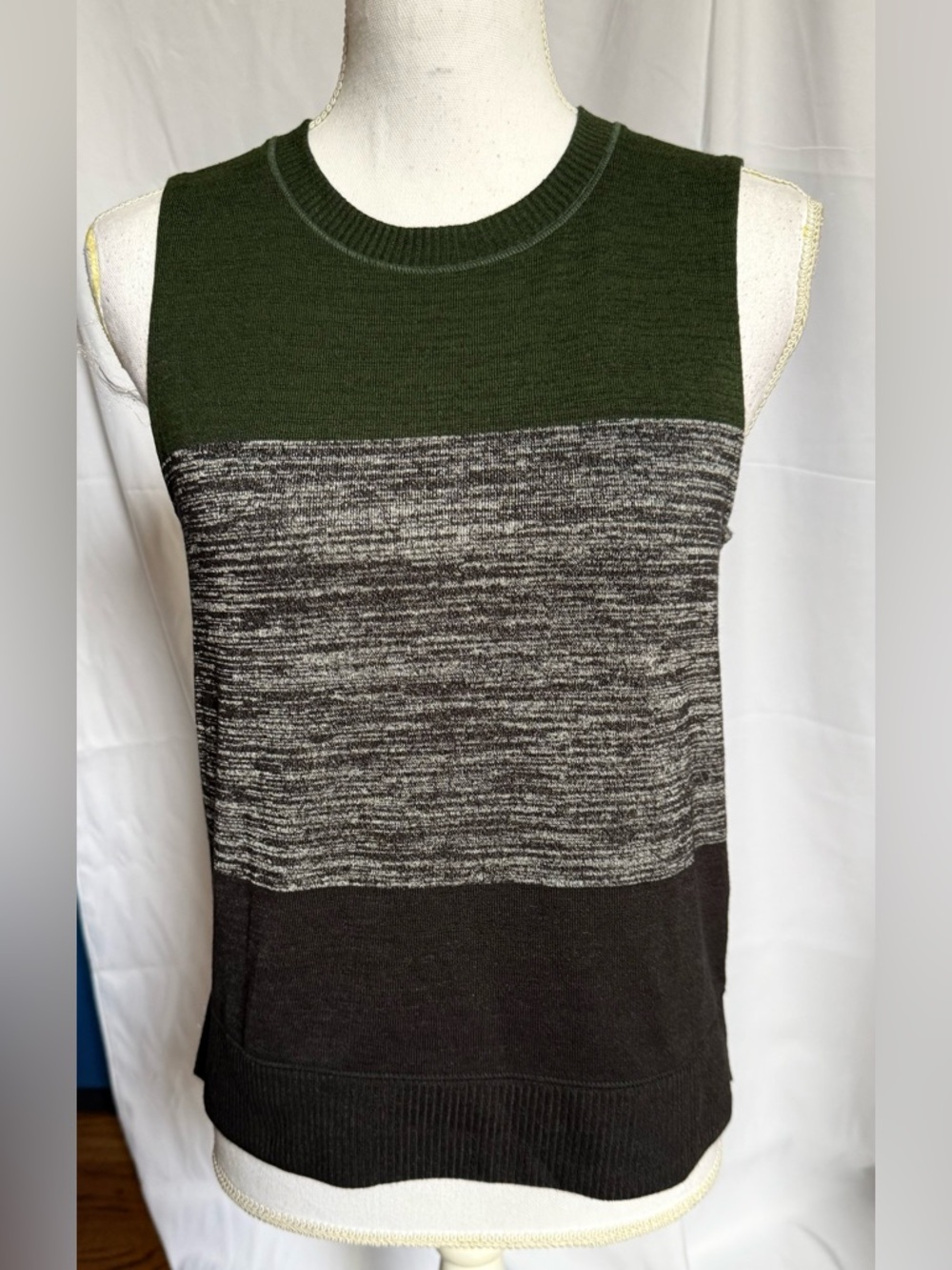 Rag & Bone Bowery Colorblock Crewneck Sweater Vest size S